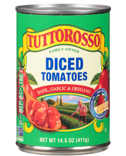 Diced Tomatoes Basil Garlic Oregano 14.5 oz