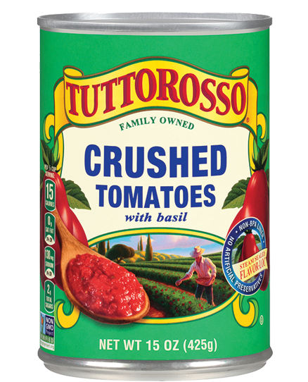 Tuttorosso Tomatoes Crushed Tomatoes with Basil 15 ounce