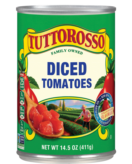 diced tomato can