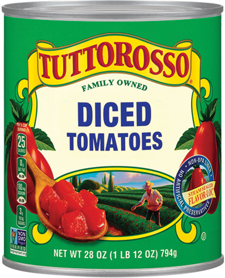 diced tomato can