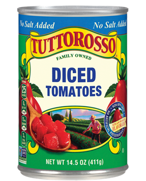 Tuttorosso Diced Tomatoes No Salt Added