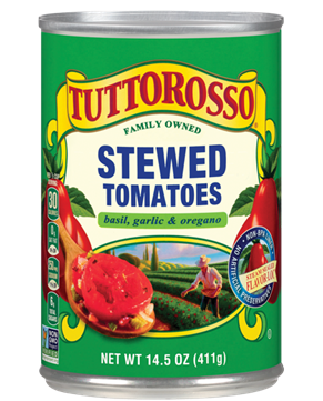 Tuttorosso Stewed Tomatoes Basil Garlic and Oregano