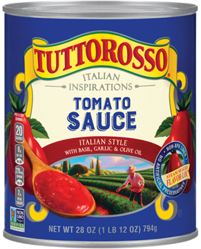 Tuttorosso Tomato Sauce Italian Style with Basil, Garlic and Olive Oil
